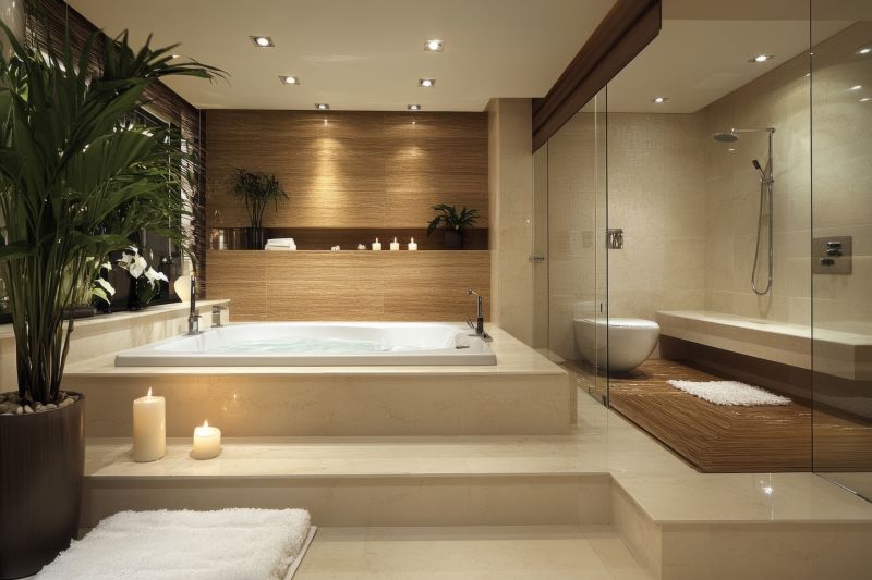 Spa-style Corner Bathtub